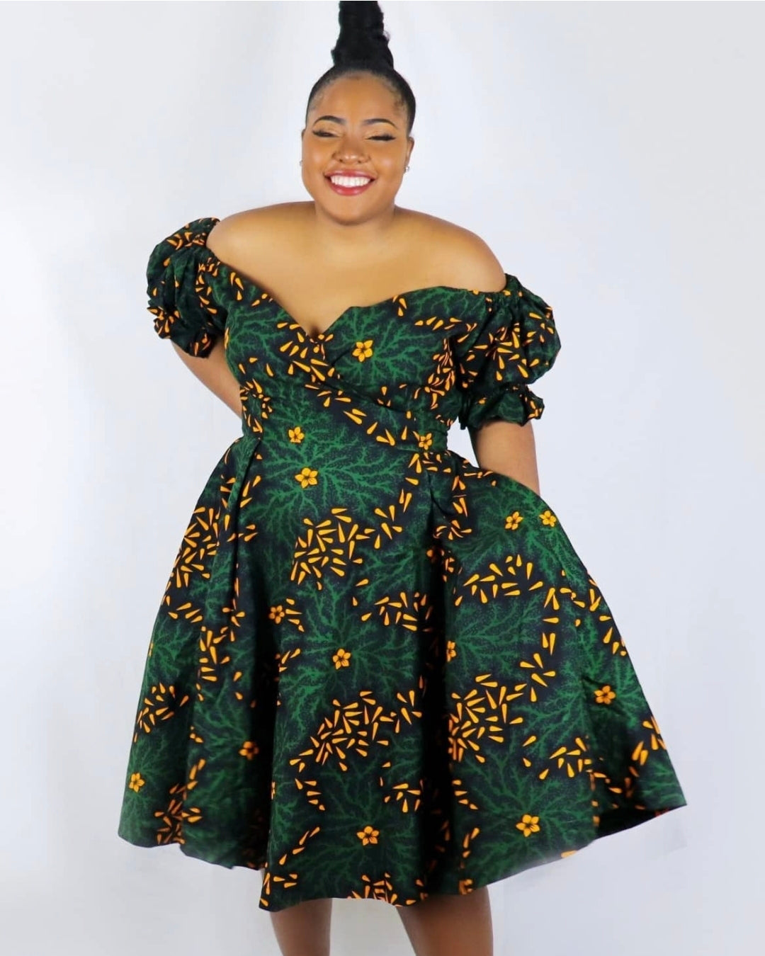 Lilih Ankara Wrap Dress